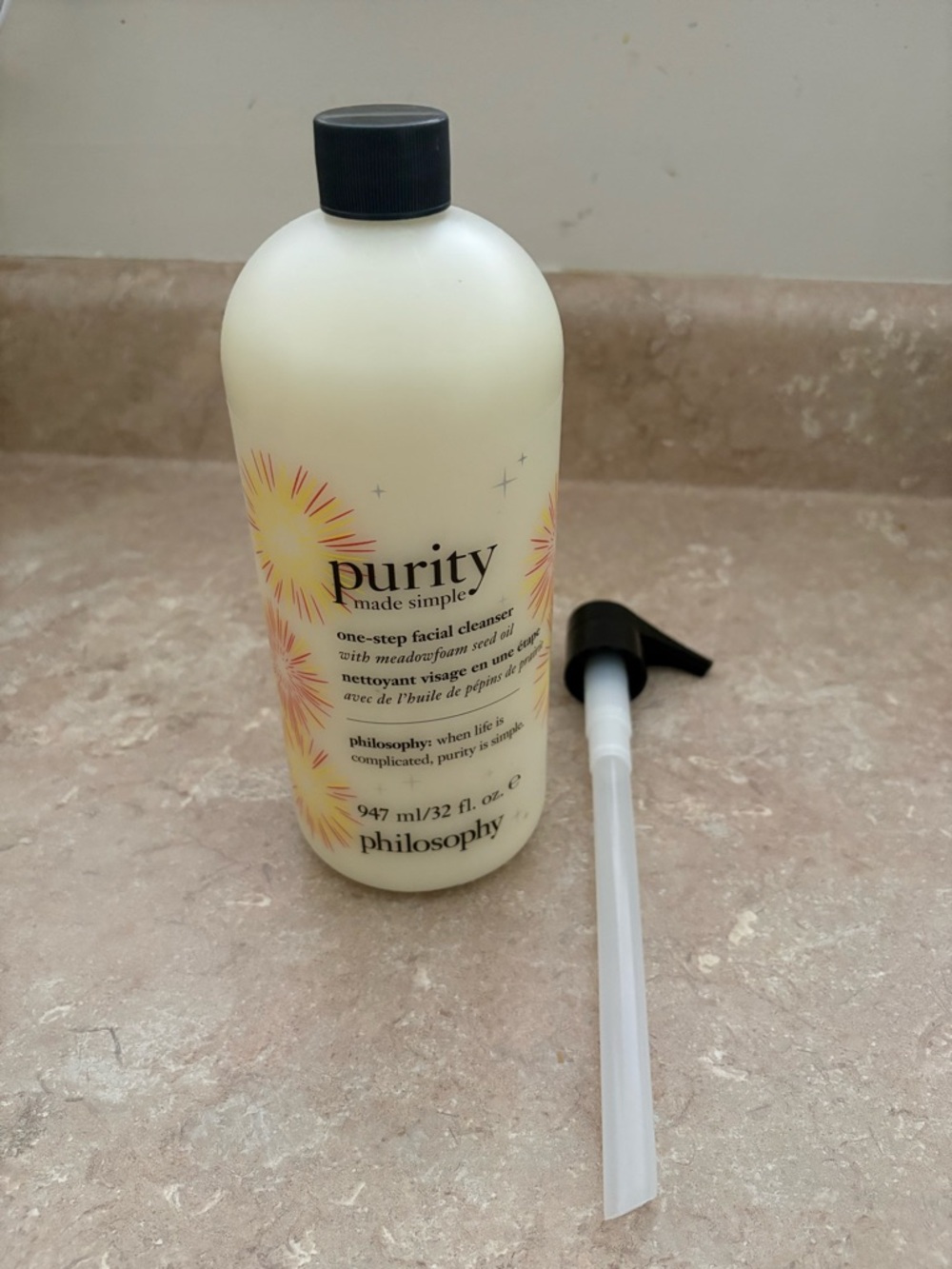 Philosophy Purity Made Simple Facial Cleanser – Cream Bottle with Black Cap
